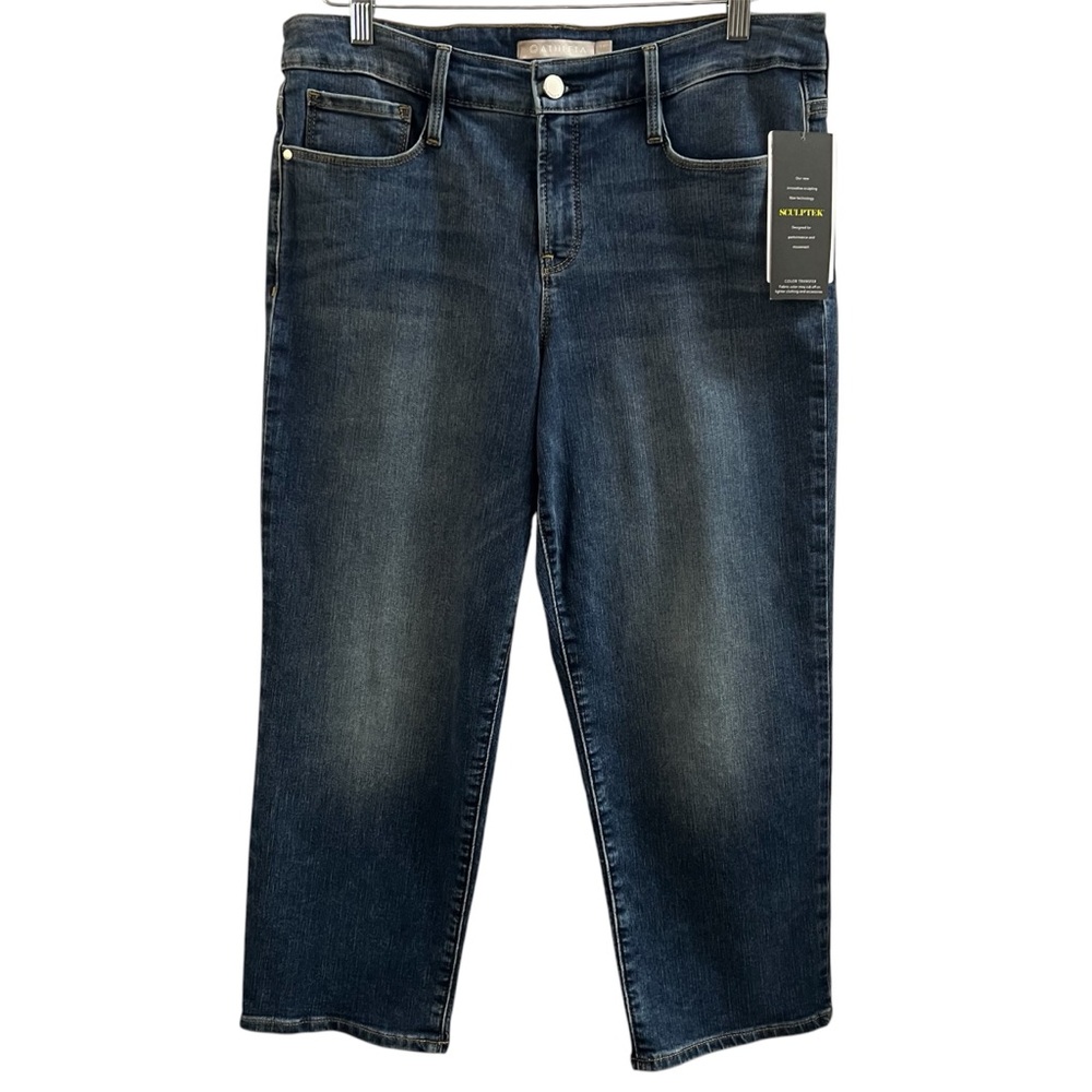 Athleta Women's Straight Leg Jeans in Dark Wash Blue